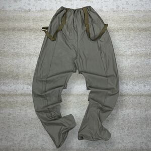 Vintage Military Waders Green 100% Polyvinyl Chloride Waterproof Large 90s